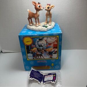 Enesco Rudolph and Clarice Holiday Decor - Brown and White